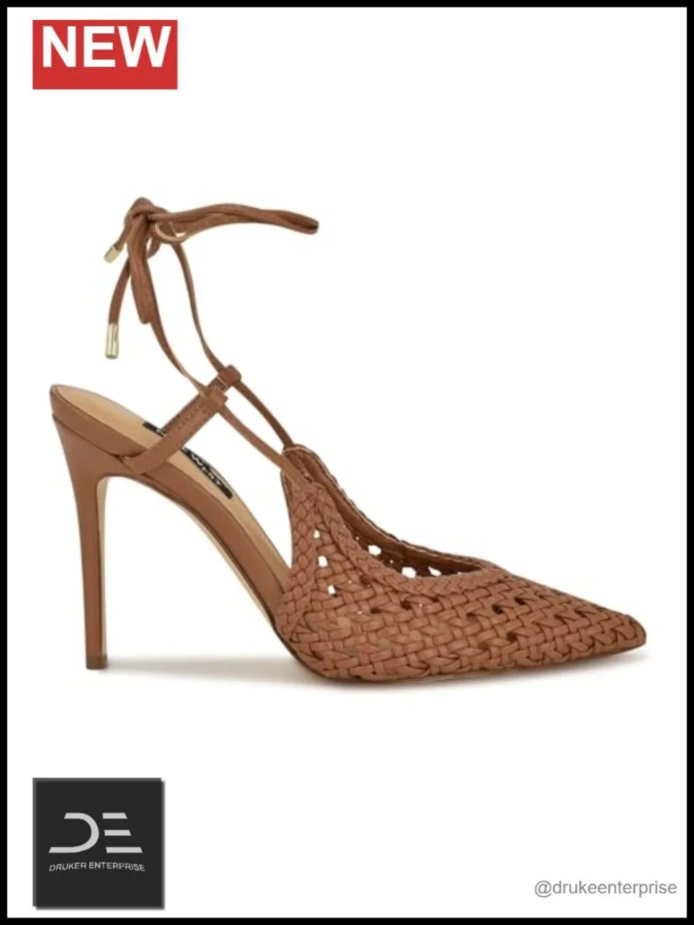 Faux Leather Stiletto Heel Open Toe Pumps
